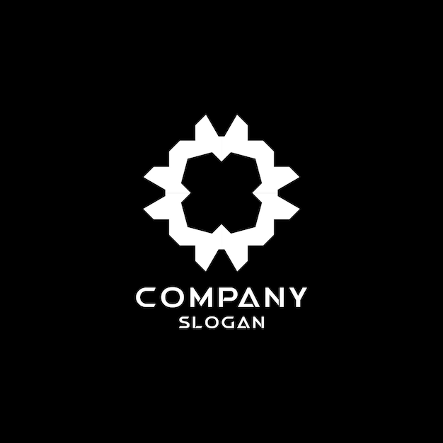 Modern corporate geometric logo design template