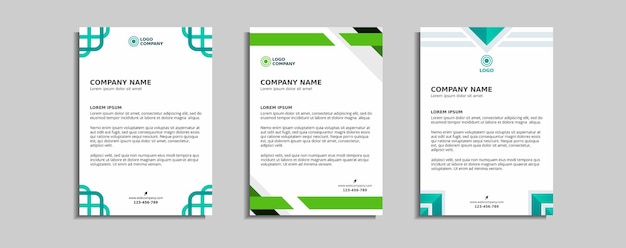 Modern corporate letterhead template design