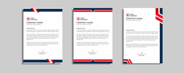 modern corporate letterhead template design