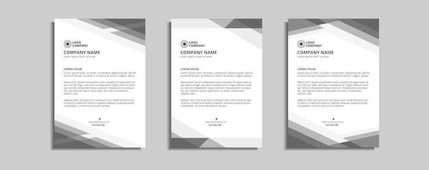 modern corporate letterhead template design