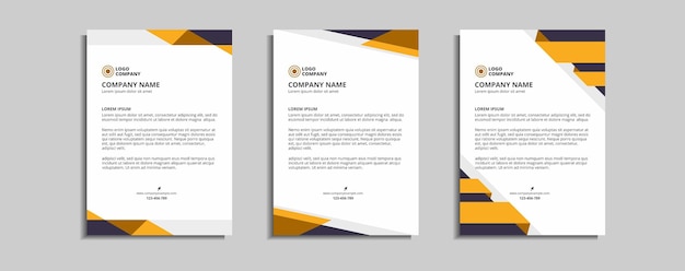 modern corporate letterhead template design