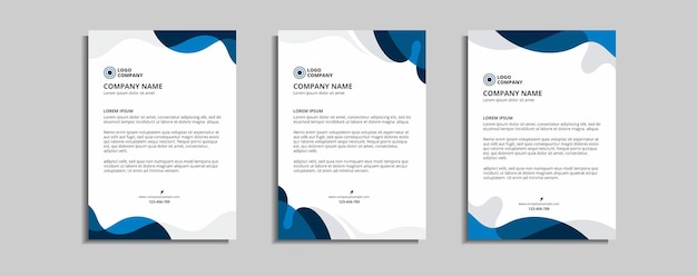 modern corporate letterhead template design