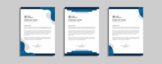 modern corporate letterhead template design