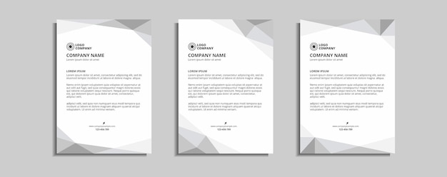 modern corporate letterhead template design