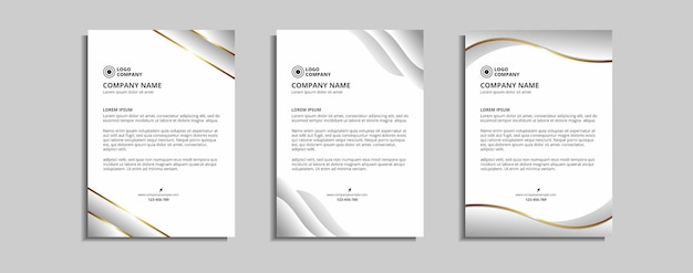 modern corporate letterhead template design