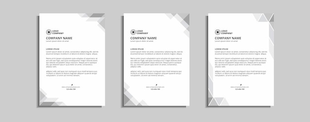 modern corporate letterhead template design