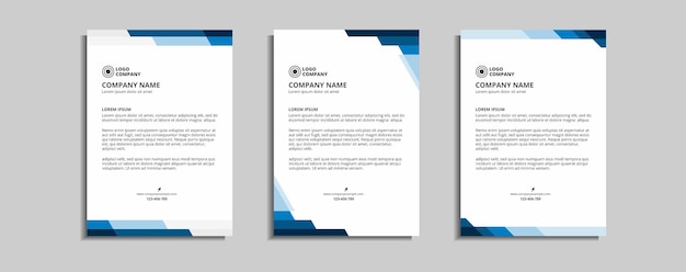 modern corporate letterhead template design