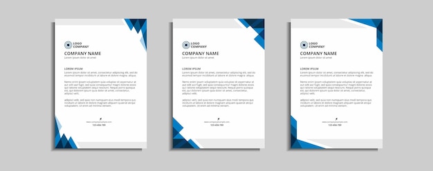 modern corporate letterhead template design