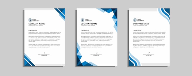 modern corporate letterhead template design