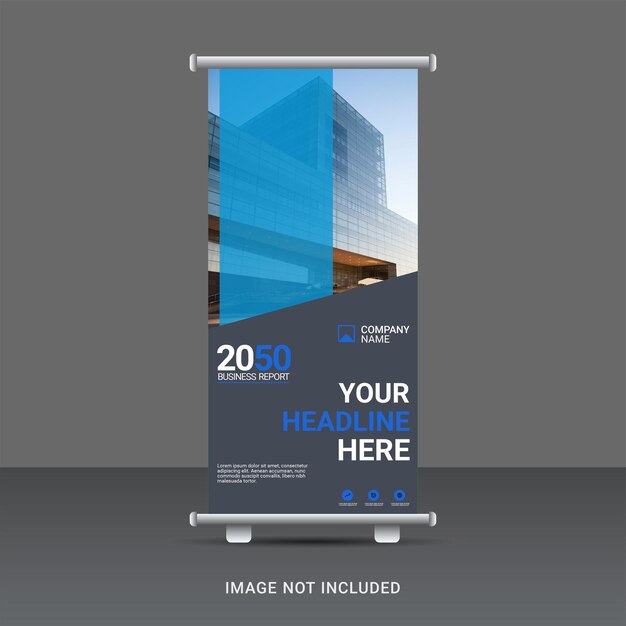 Vector modern corporate roll up banner