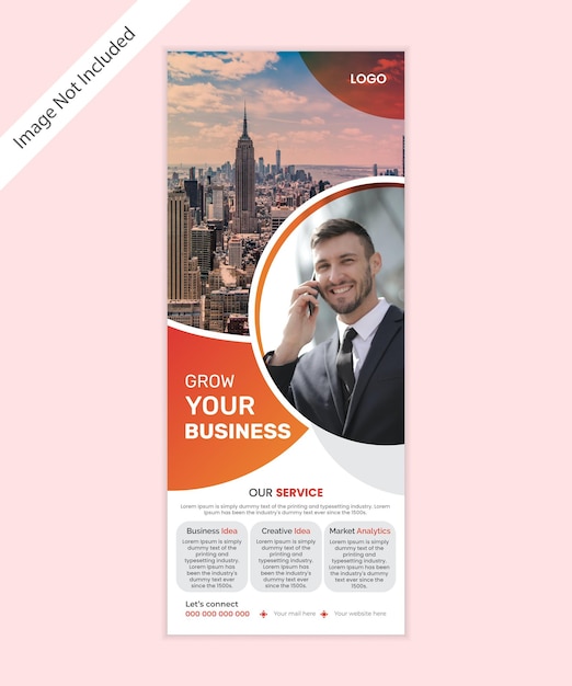 Modern Corporate Vector Roll up X Banner Design template For Company