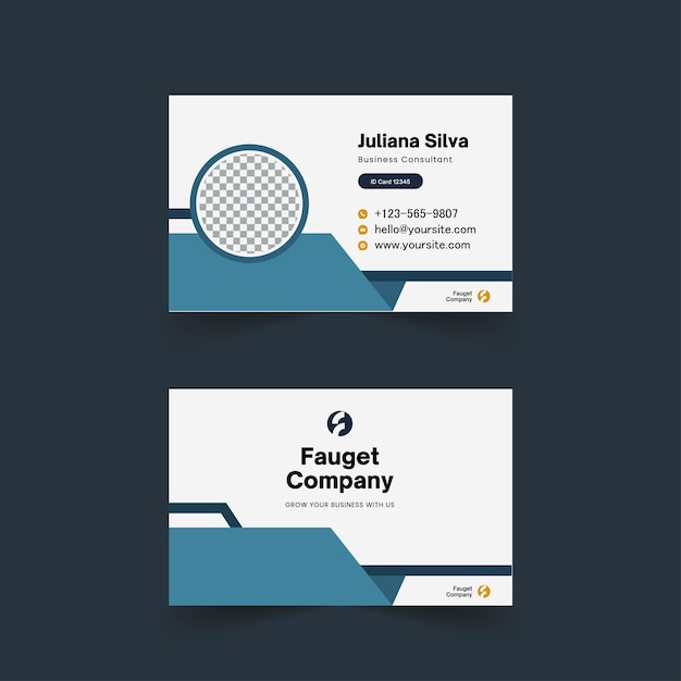 Modern corporate visiting card template