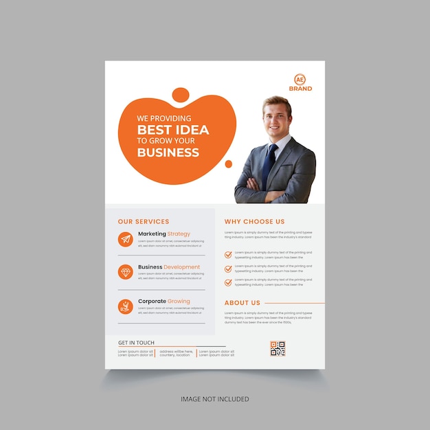 Modern corporative flyer template