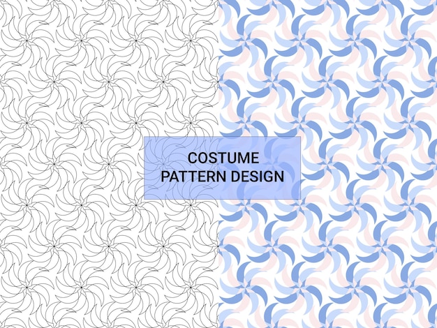 Modern Costume Pattern Seamless Design