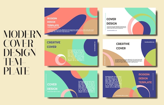 Vector modern cover design template collection