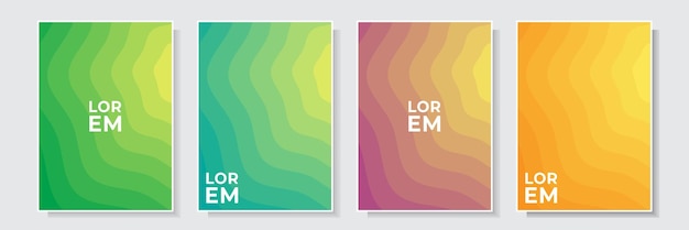 modern cover gradation texture template design, light effect, collection colorful background vector