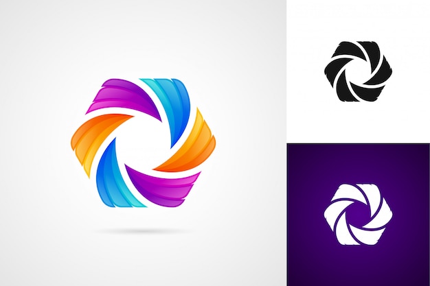 modern creative abstract logo concept for business company