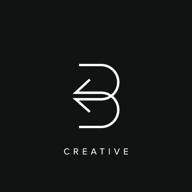 Modern and Creative B Letter Arrow Logo