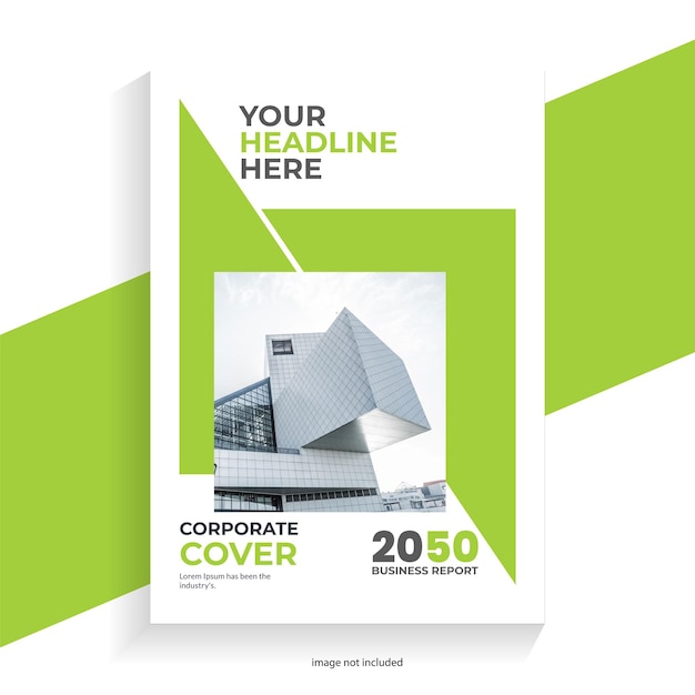 Vector modern creative book cover design template