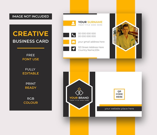 Modern and creative business card design template