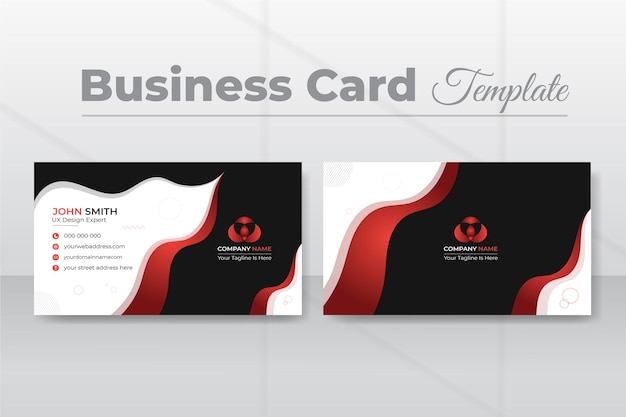 Modern and creative business card design template