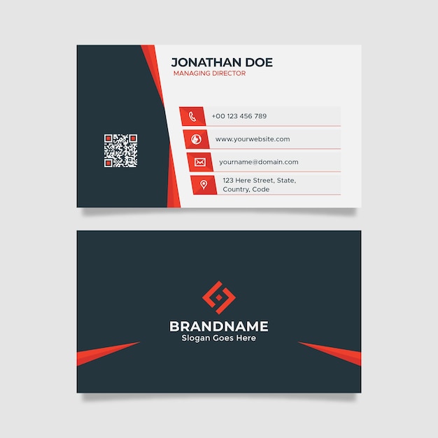 Modern Creative Business Card Template Developer Designer Visiting Card Design