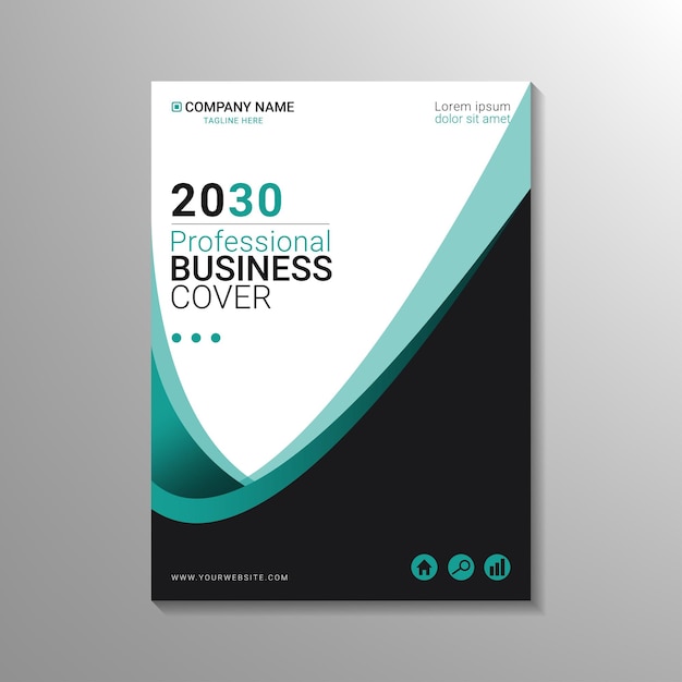 Modern creative business cover design template