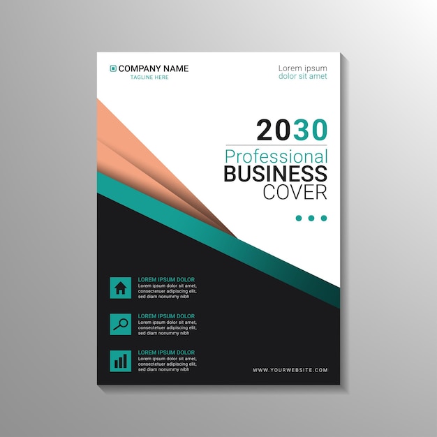 Modern creative business cover design template