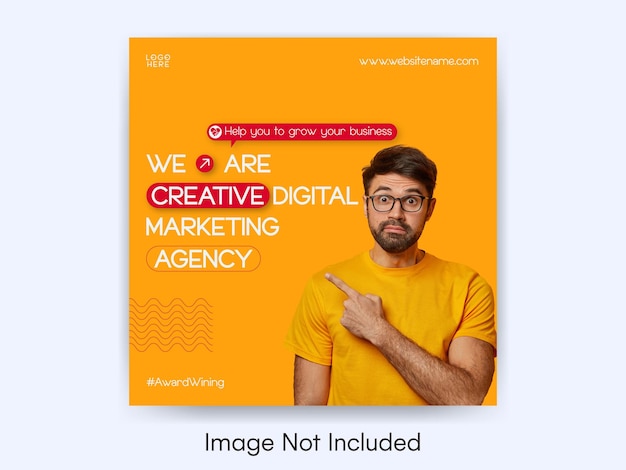 Vector modern creative business social media marketing poster design template