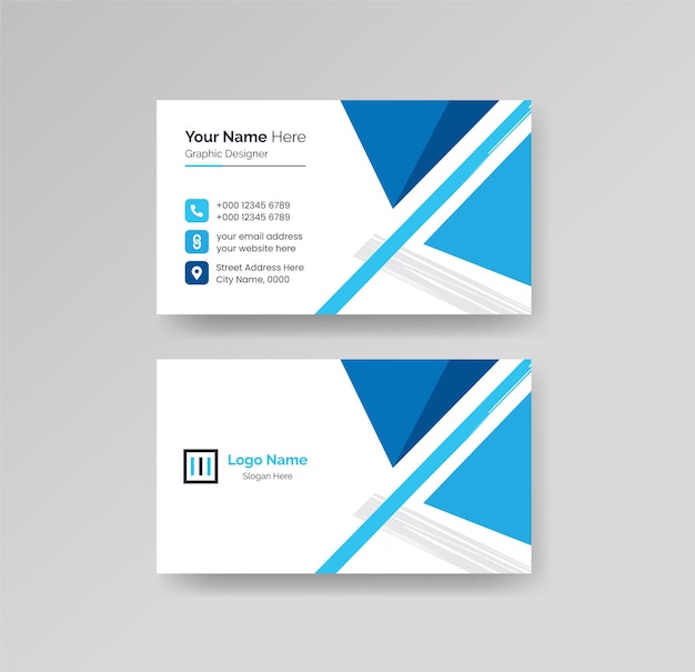 Modern Creative and Clean Business Card Design Template