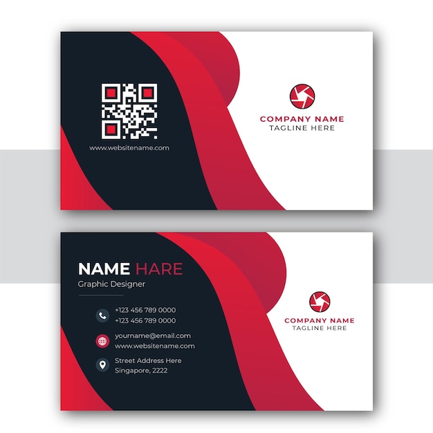 Modern Creative and Clean Business Card Template Design