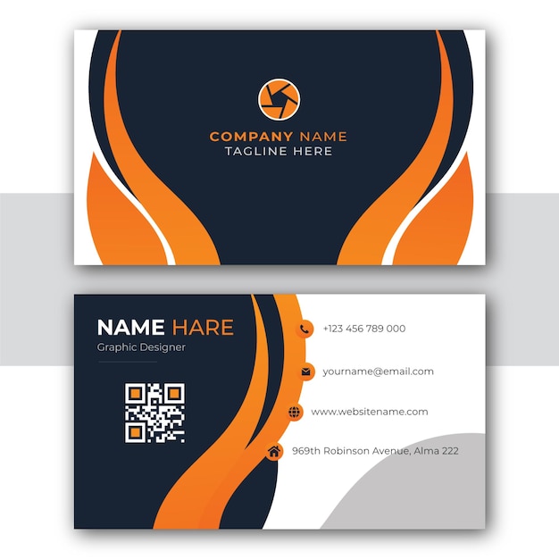 Modern Creative and Clean Business Card Template Design