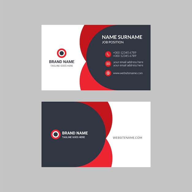 Modern creative and clean business card template design