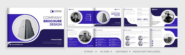 Modern creative corporate business brochure design template