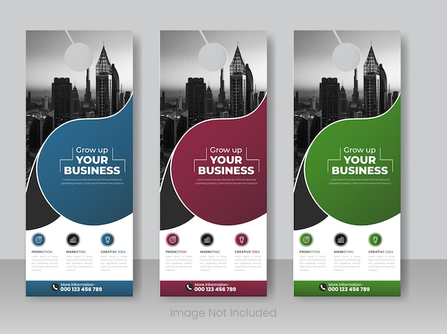 Modern creative Corporate door hanger design template