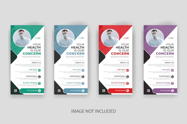 Modern and creative dl flyer or rack card template