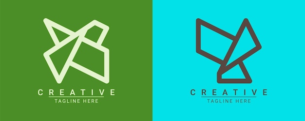 Modern creative minimalist logo design