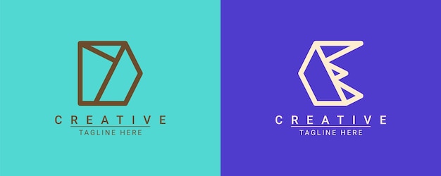 Modern creative minimalist logo design