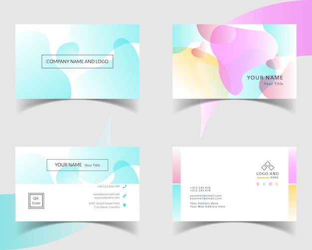 Modern Creative and Simple Corporate Business Card Template Design