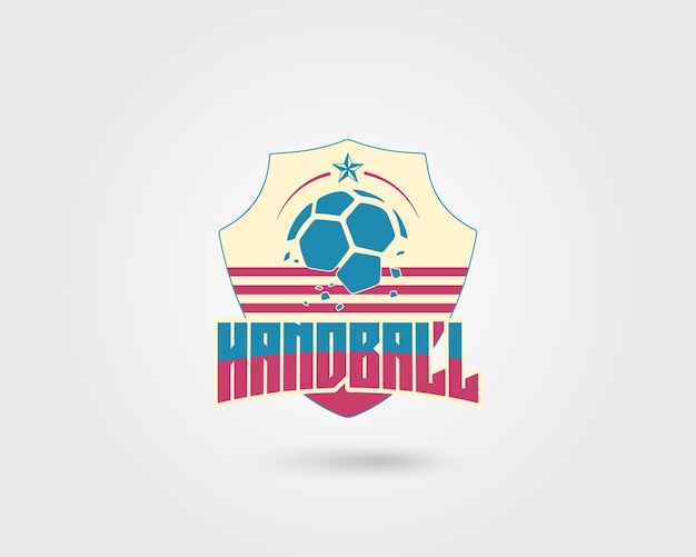 Vector modern creative amp unique free vector handball sports logo design