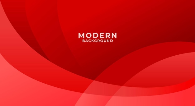 Modern curve red banner background