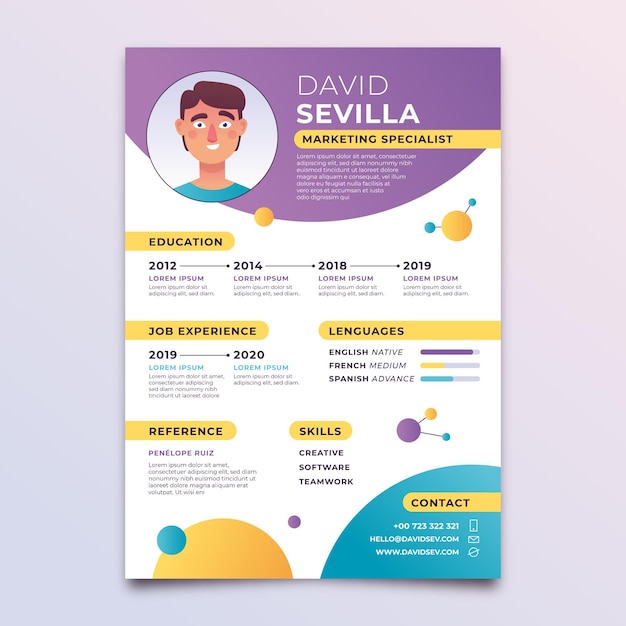 Modern cv template