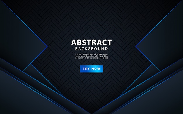 Modern dark abstract background with blue line