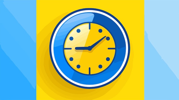 Modern Date and Time Vector Icon in Flat Style