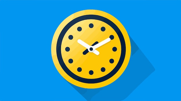 Modern Date and Time Vector Icon in Flat Style