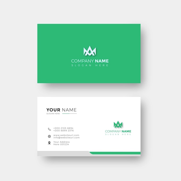 modern design elegant color business card template