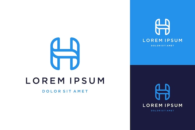 Modern design logos or monograms or initials H