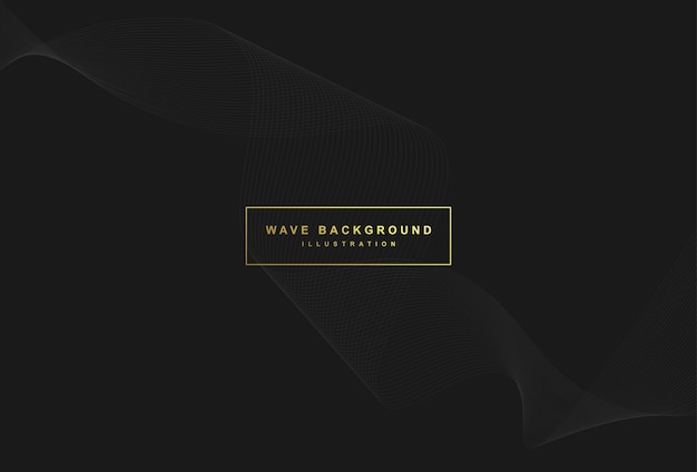 Modern design wave gray background