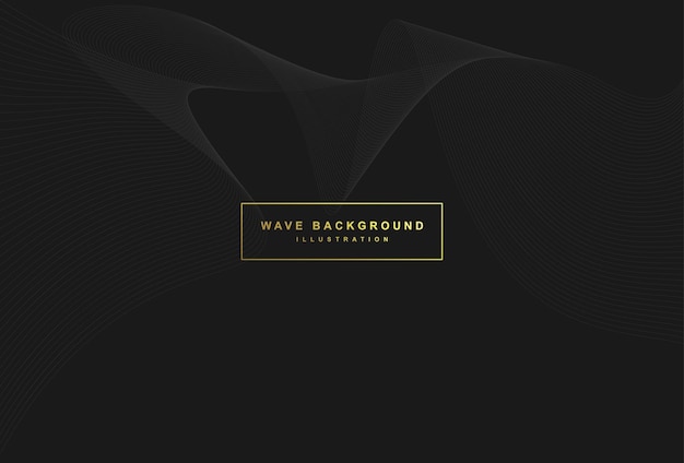 Modern design wave gray background