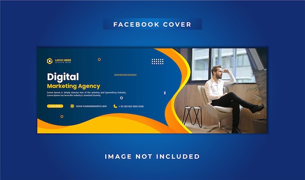 Modern digital marketing Facebook cover dsign